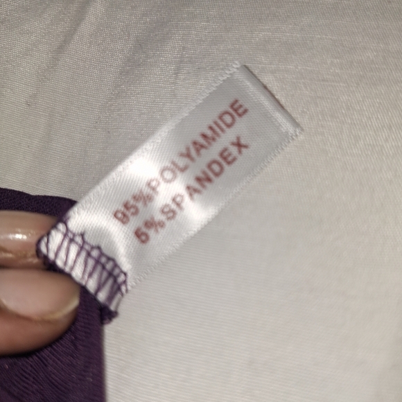 New with tags sheer purple nighty with matching thong - Picture 5 of 7